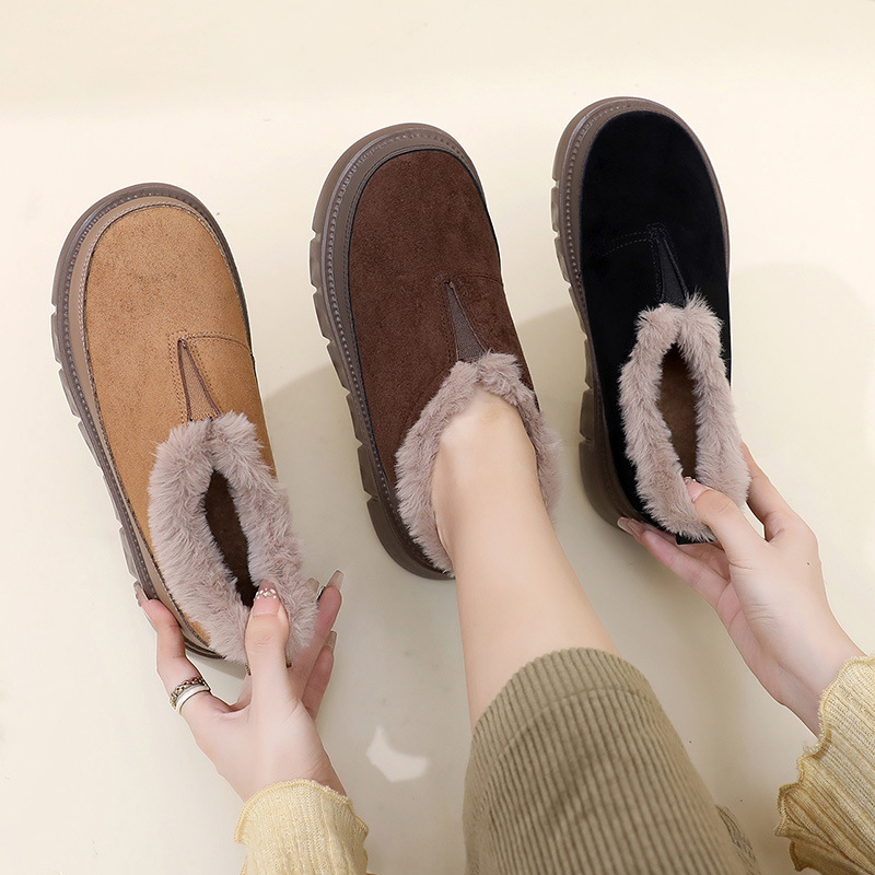 Pedal Platform Flat - Snow Boots Women's Winter New Muffin