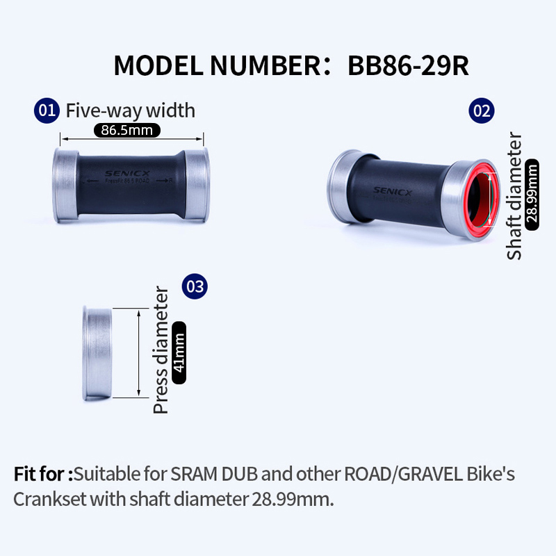SENICX BB86 DUB Bottom Bracket - Bottom Bracket Press recension och pris